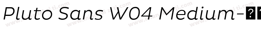 Pluto Sans W04 Medium字体转换